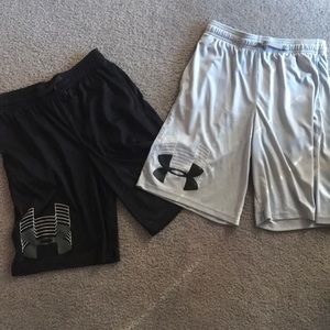 2 PAIRS Under Armour Heat Gear Shorts